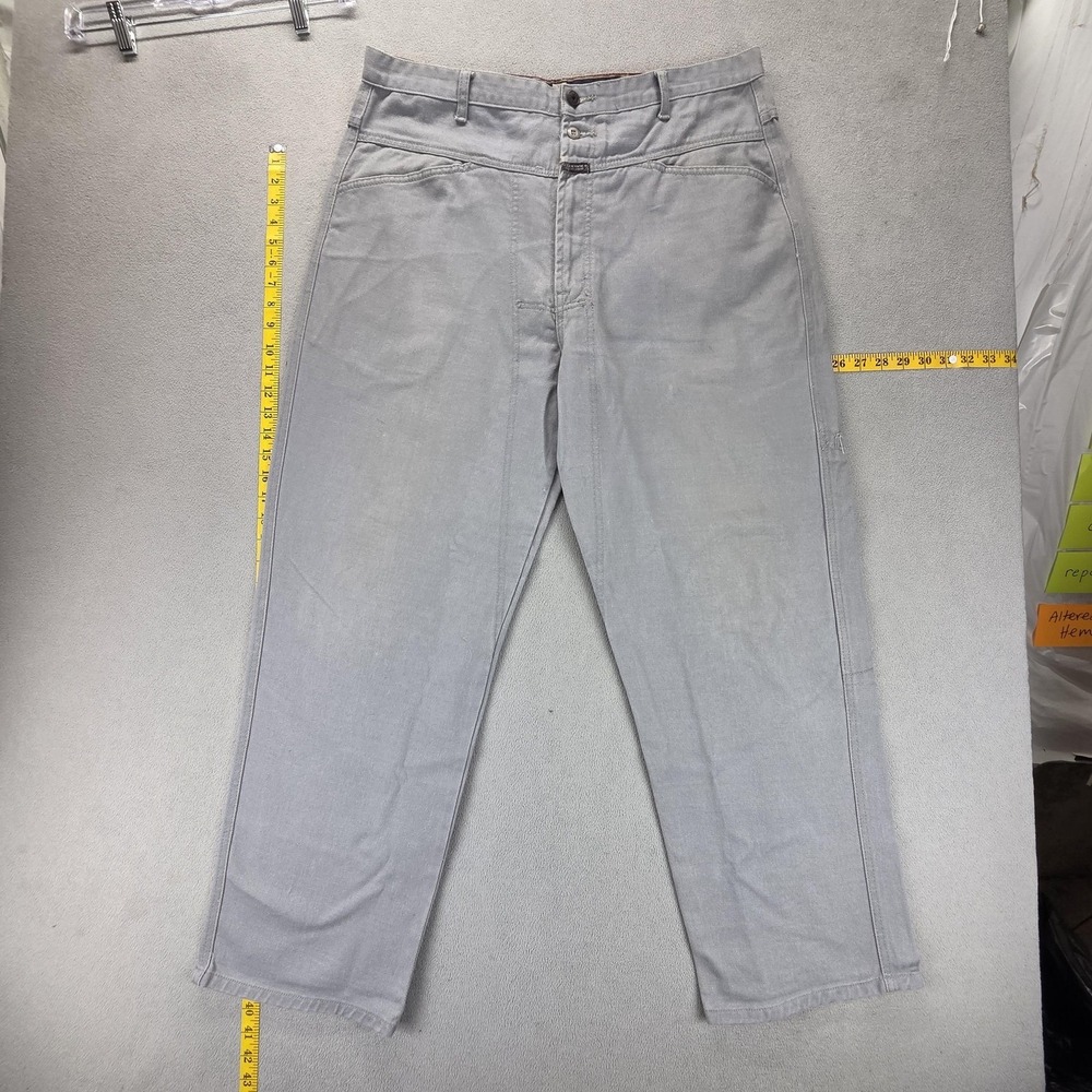 Marithe Francois Girbaud‎ Jeans Mens 36x30 Gray Relaxed Straight Zip Fly